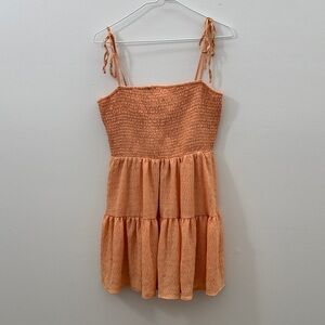 Lulu's Peach Smocked Dress